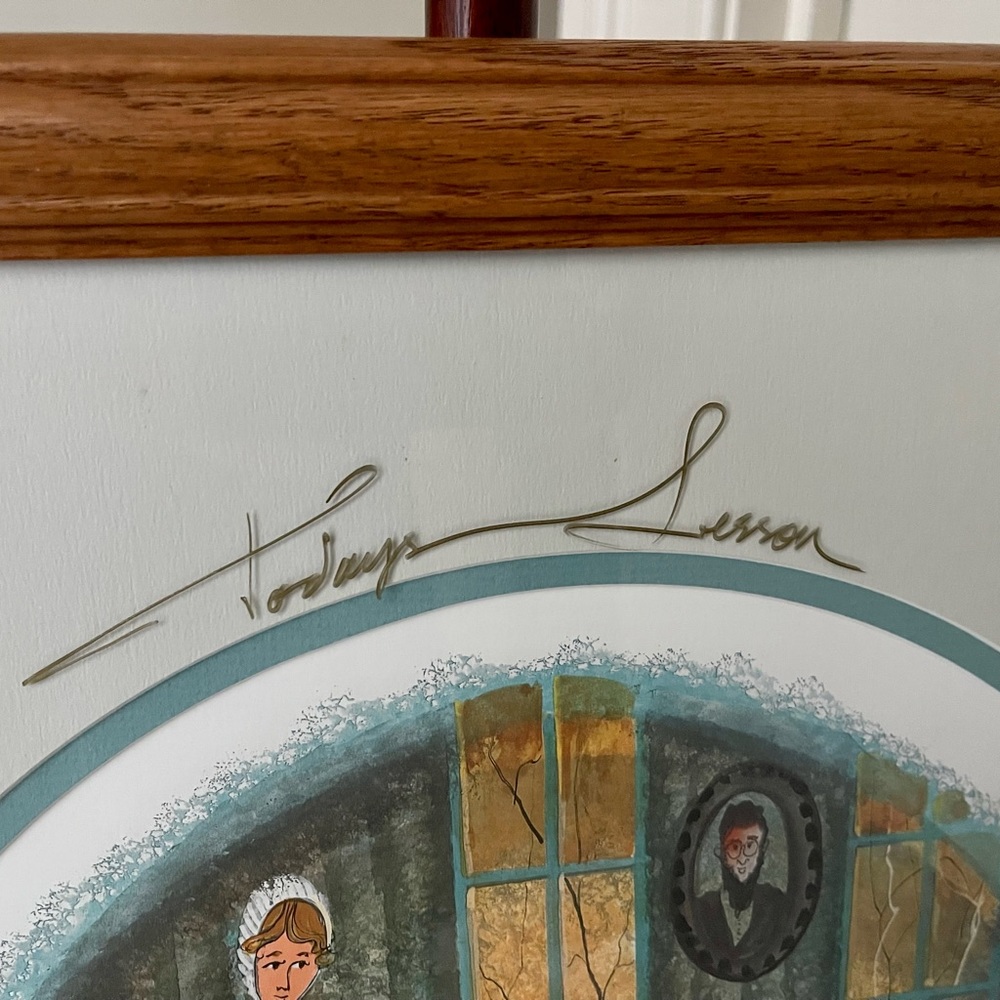 P. Buckley Moss Signed and Numbered Framed Lithograph - Picture 7 of 10